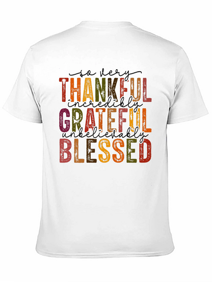 Thankful Grateful Blessed Graphic Tee