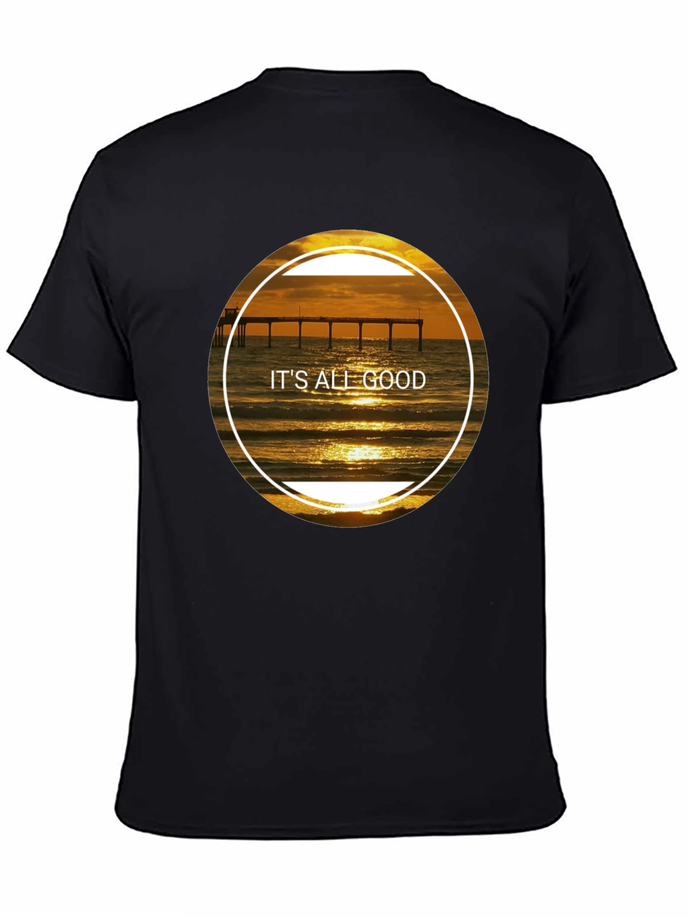 Its All Good Sunset Beach Pier T-Shirt
