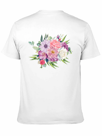 Floral Bouquet Graphic Tee - Classic Black