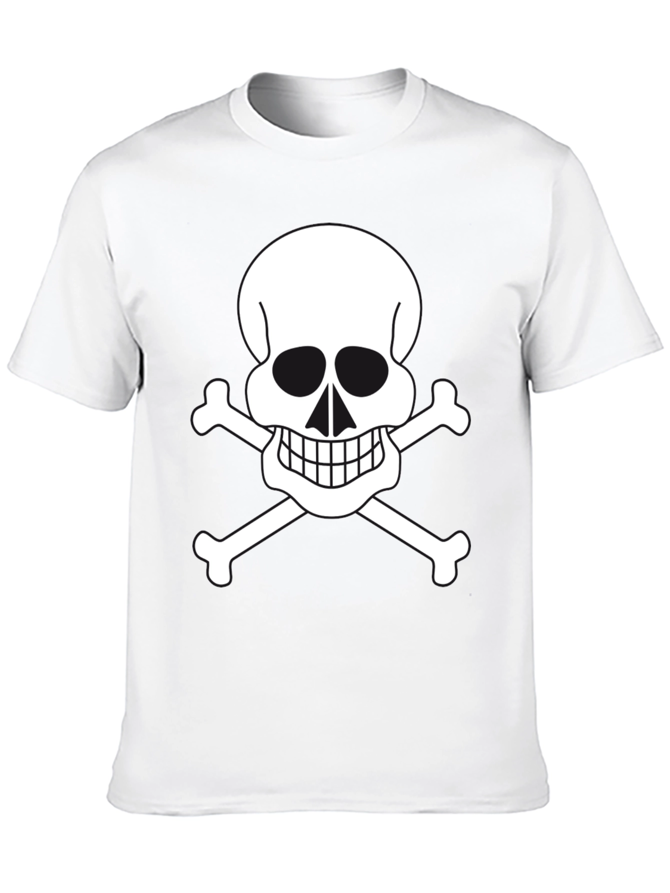 Skull & Crossbones Graphic Tee - Black