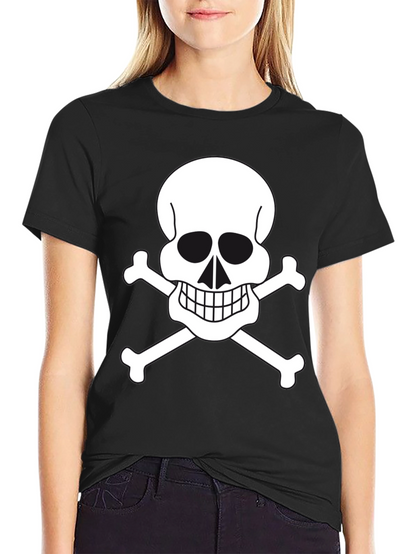 Skull & Crossbones Graphic Tee - Black