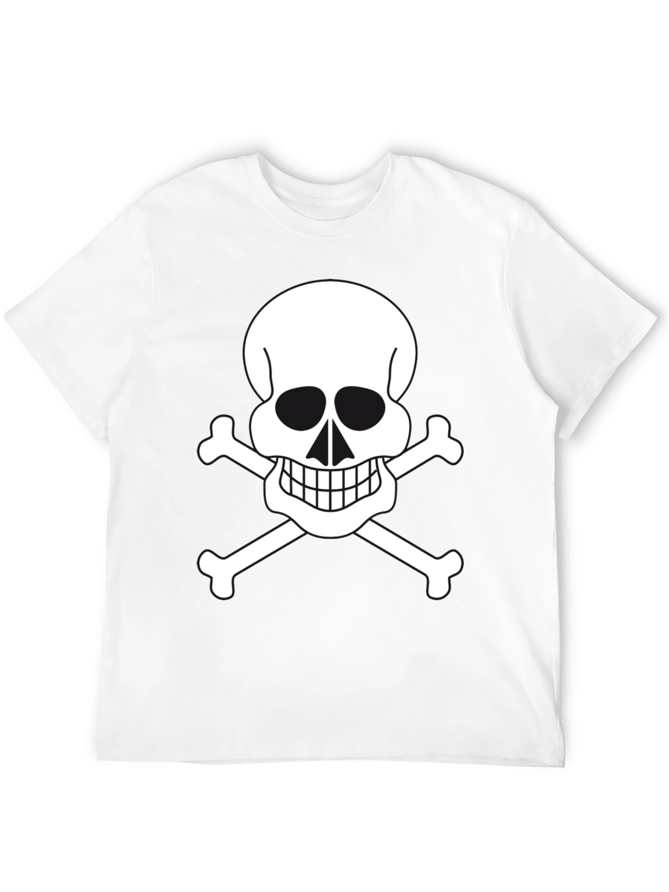 Skull & Crossbones Graphic Tee - Black