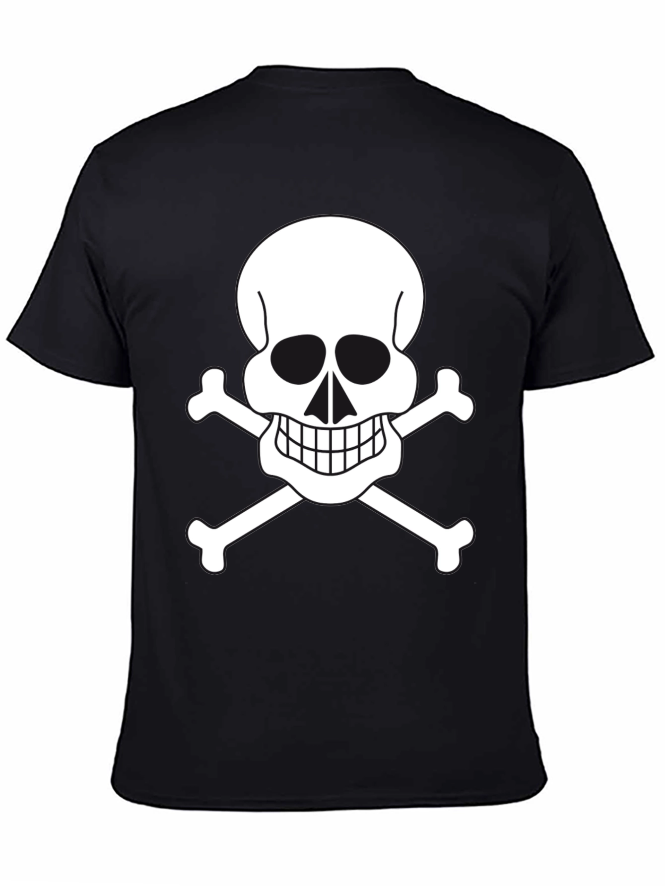 Skull & Crossbones Graphic Tee - Black