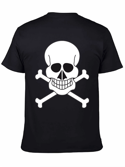 Skull & Crossbones Graphic Tee - Black
