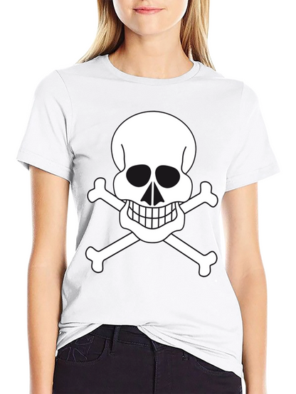 Skull & Crossbones Graphic Tee - Black