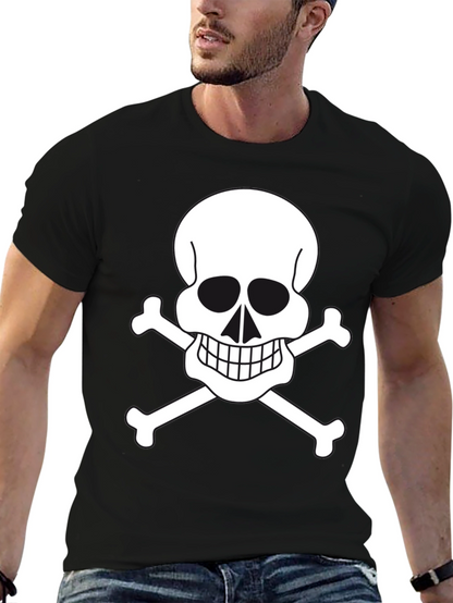 Skull & Crossbones Graphic Tee - Black