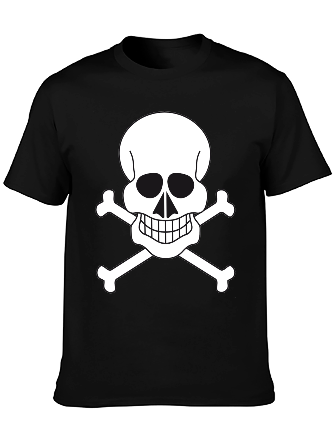 Skull & Crossbones Graphic Tee - Black