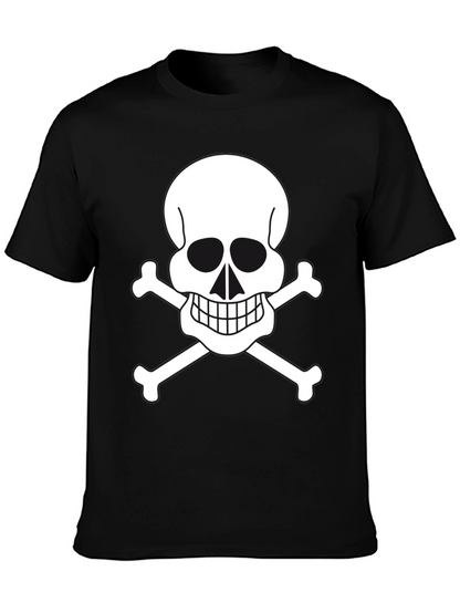 Skull & Crossbones Graphic Tee - Black
