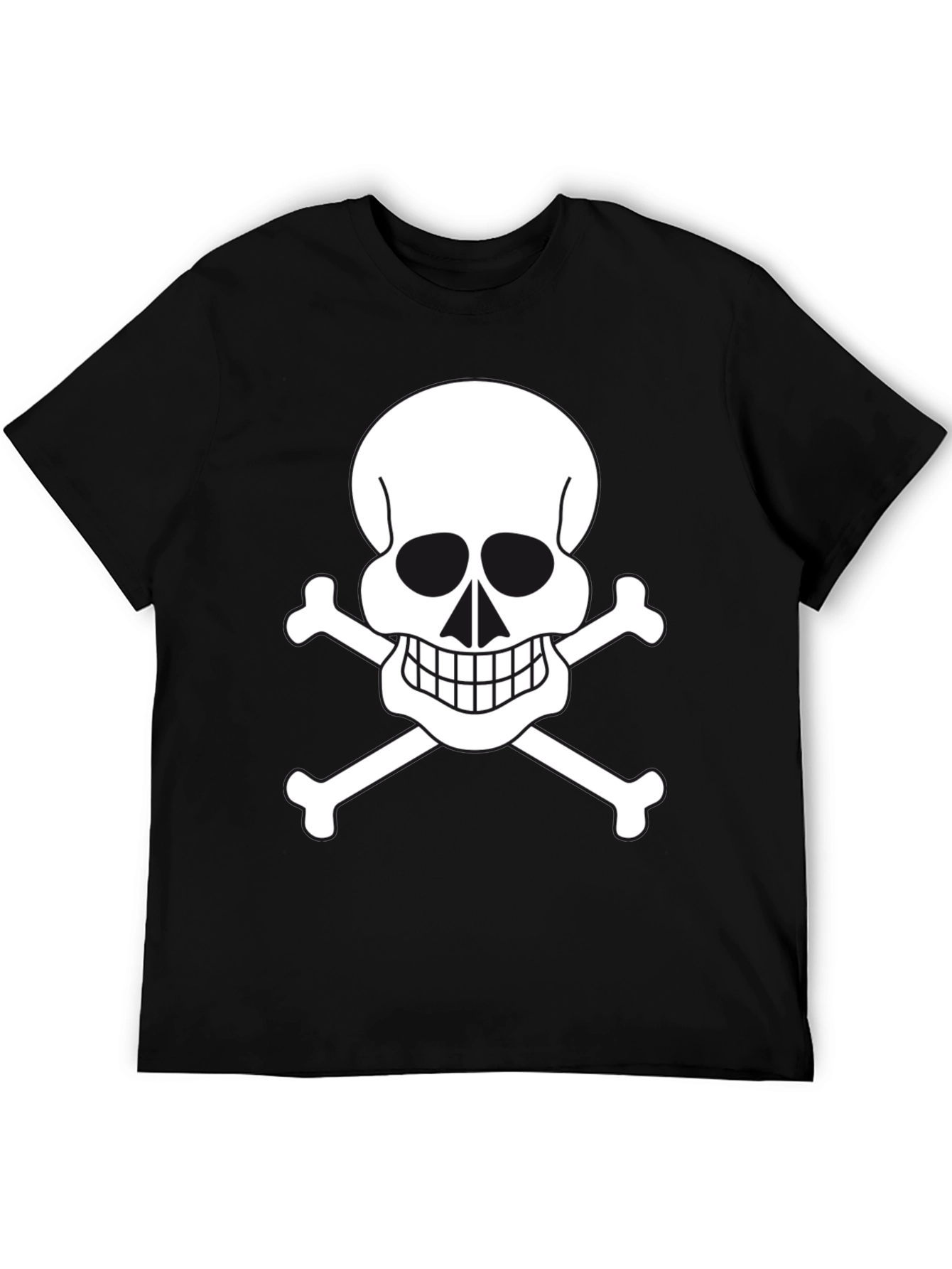 Skull & Crossbones Graphic Tee - Black