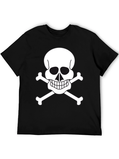 Skull & Crossbones Graphic Tee - Black