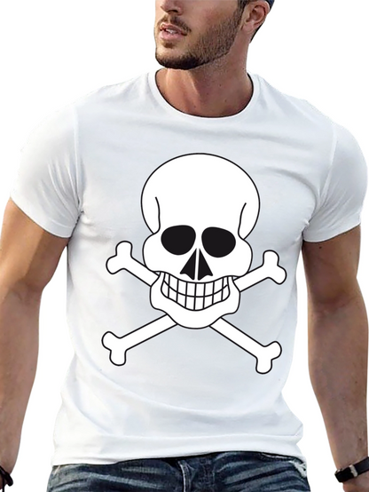 Skull & Crossbones Graphic Tee - Black