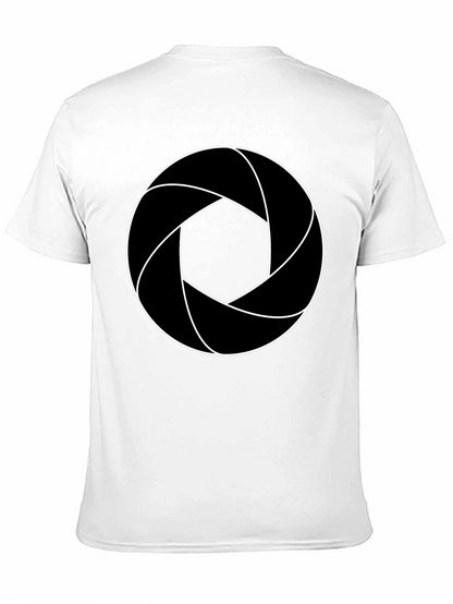 Aperture T-Shirt - Black Cotton Blend Graphic Tee