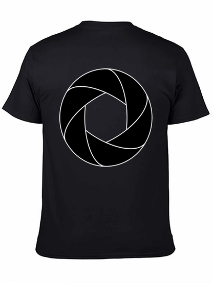 Aperture T-Shirt - Black Cotton Blend Graphic Tee