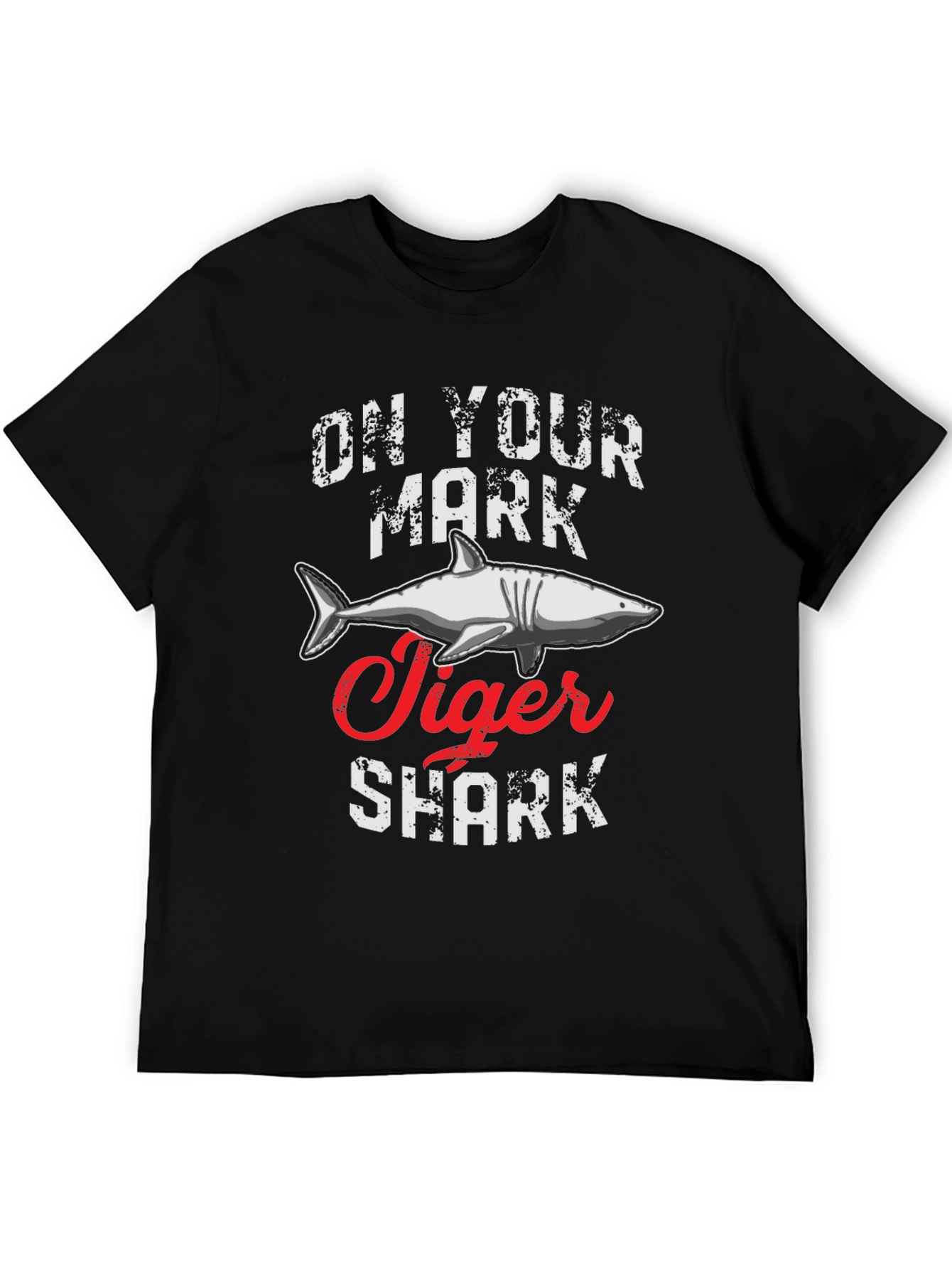 On Your Mark Tiger Shark Graphic Tee