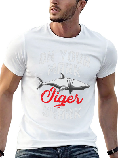 On Your Mark Tiger Shark Graphic Tee