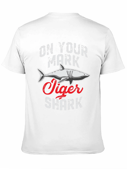 On Your Mark Tiger Shark Graphic Tee