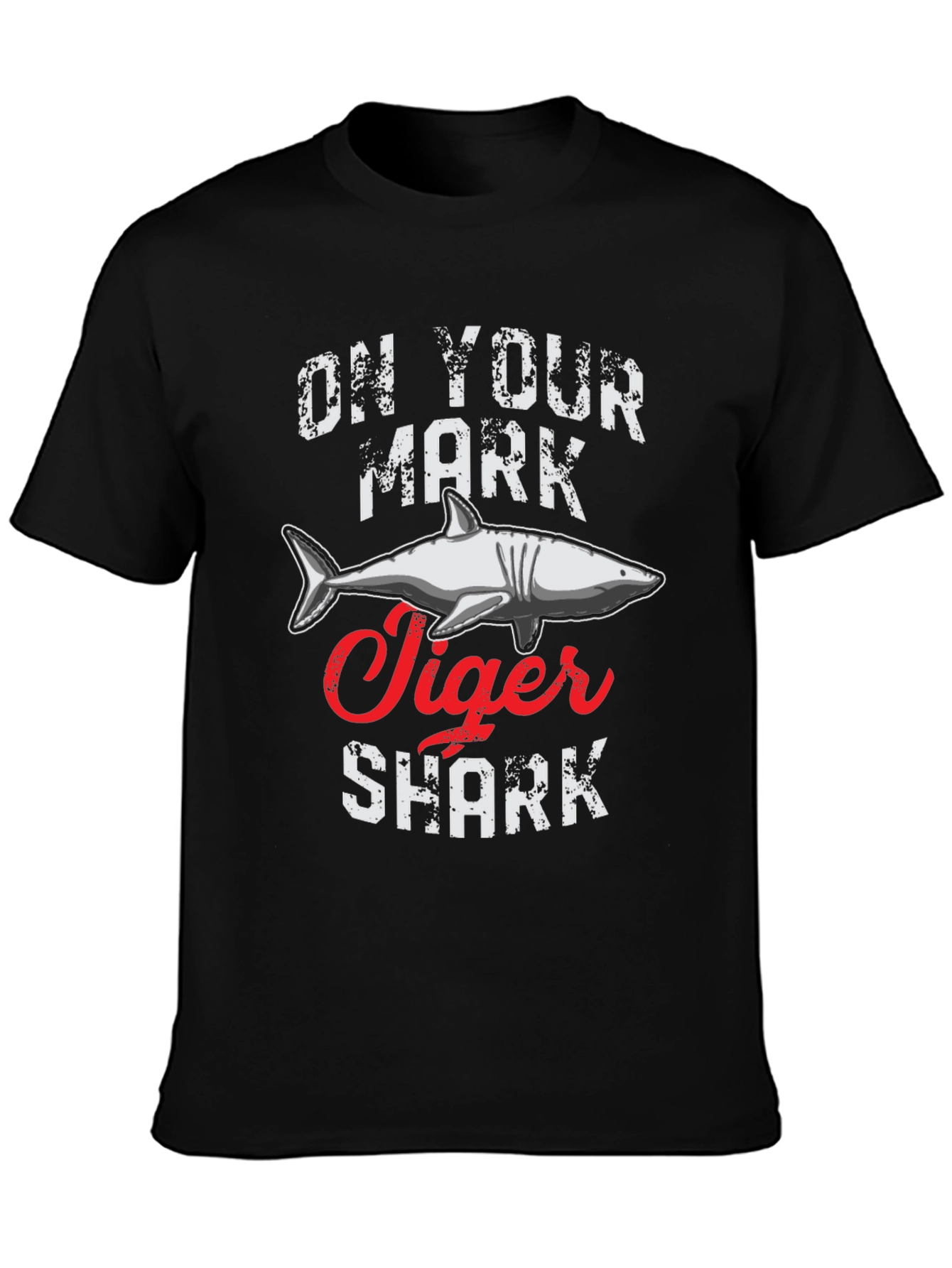 On Your Mark Tiger Shark Graphic Tee