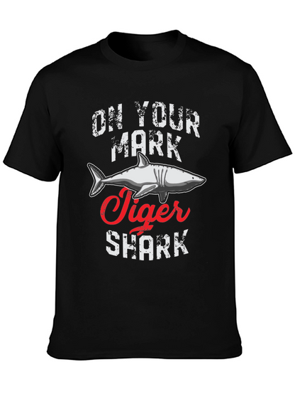 On Your Mark Tiger Shark Graphic Tee