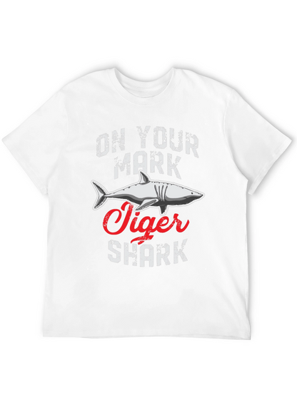 On Your Mark Tiger Shark Graphic Tee