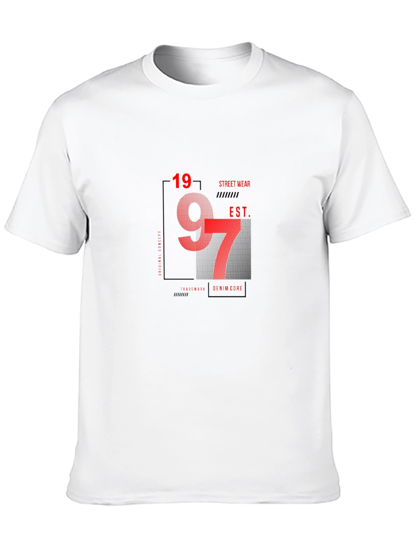Stylish Black Graphic T-Shirt - 1997 Street Wear