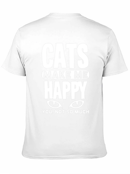 Cats Make Me Happy Tee
