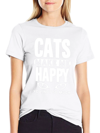 Cats Make Me Happy Tee