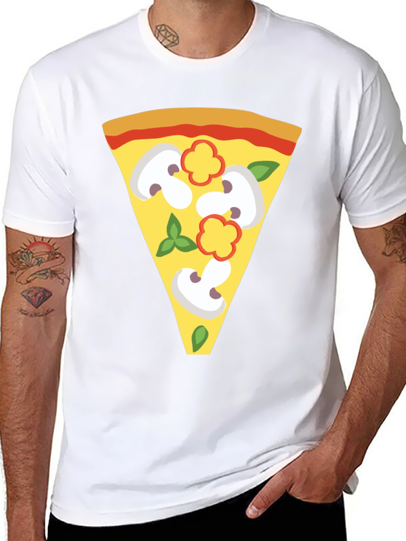 Pizza Slice Graphic Tee - Unique Foodie T-Shirt