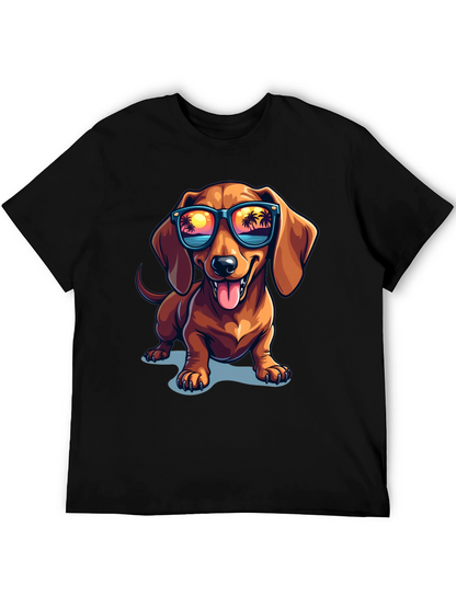 Cool Dachshund Dog T-Shirt with Sunglasses - Summer Vibes!