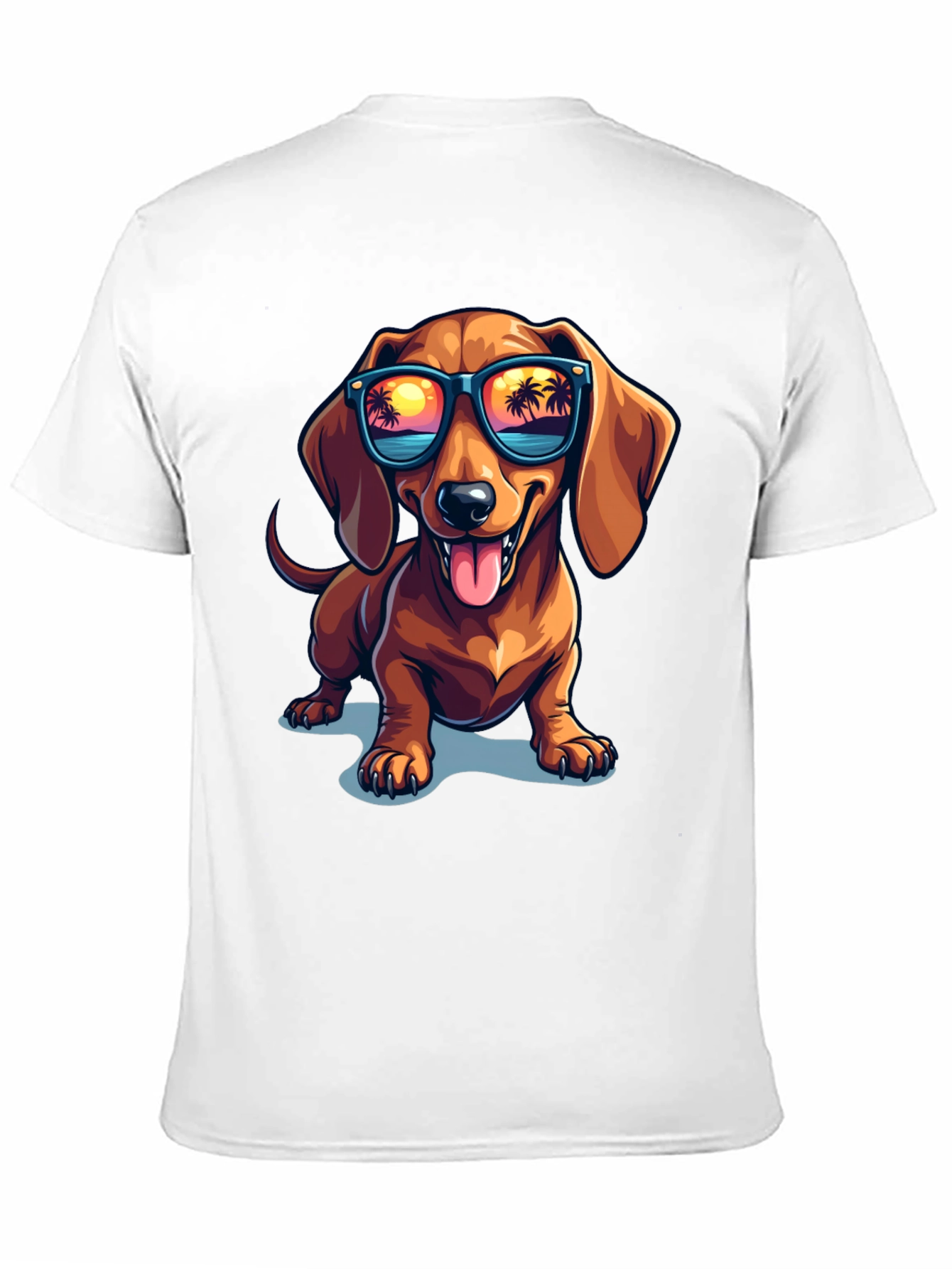 Cool Dachshund Dog T-Shirt with Sunglasses - Summer Vibes!