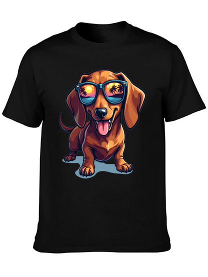 Cool Dachshund Dog T-Shirt with Sunglasses - Summer Vibes!