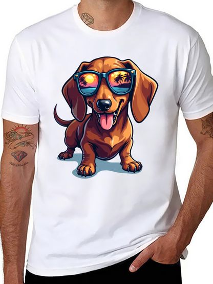 Cool Dachshund Dog T-Shirt with Sunglasses - Summer Vibes!