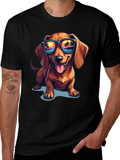 Cool Dachshund Dog T-Shirt with Sunglasses - Summer Vibes!