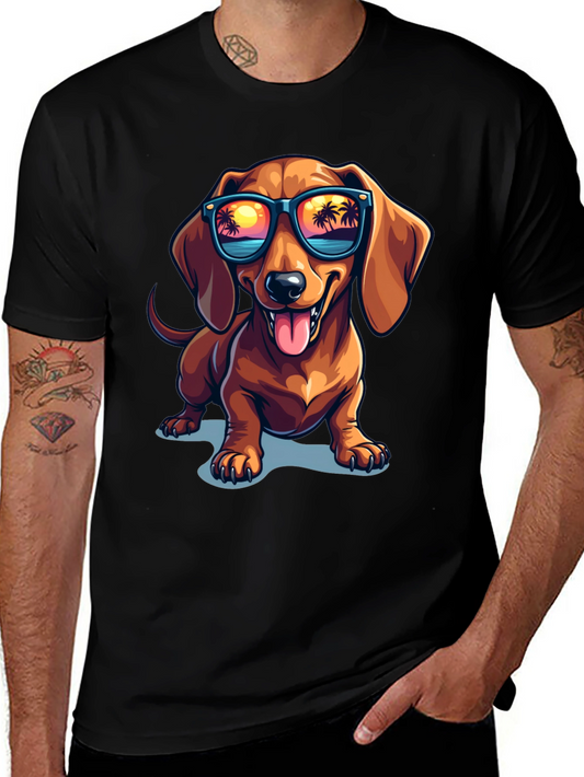 Cool Dachshund Dog T-Shirt with Sunglasses - Summer Vibes!