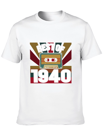 Best of 1940 Retro Cassette Tape Graphic Tee