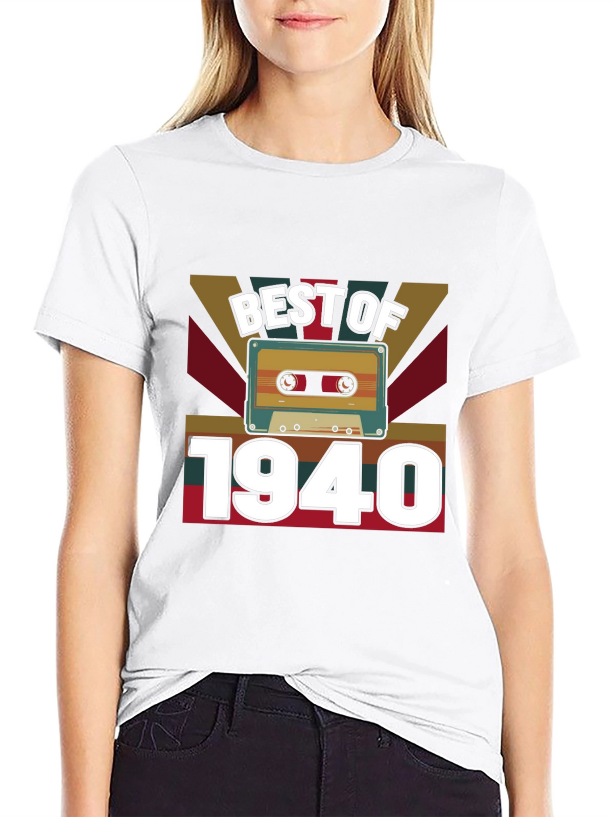 Best of 1940 Retro Cassette Tape Graphic Tee