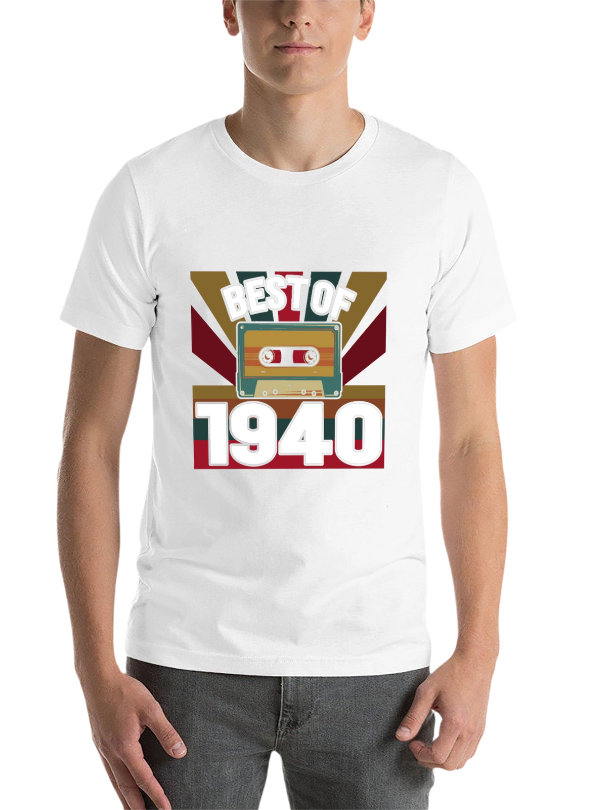 Best of 1940 Retro Cassette Tape Graphic Tee