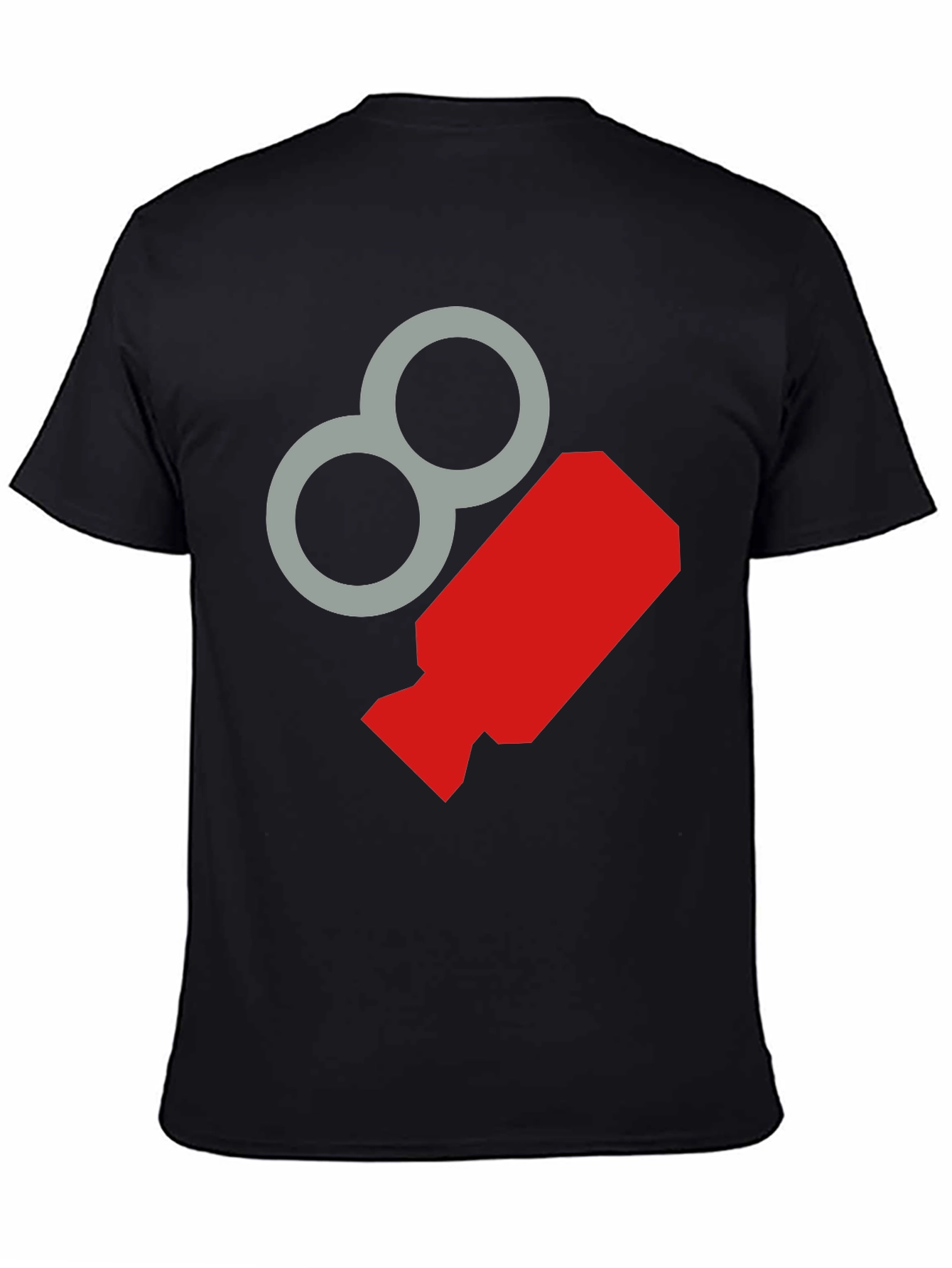 Retro Graphic Tee - Cool Black Crewneck T-Shirt
