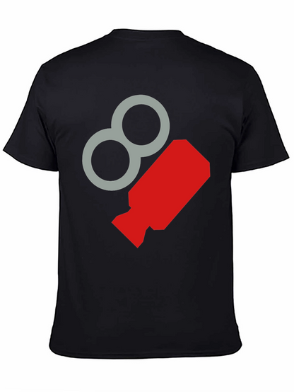 Retro Graphic Tee - Cool Black Crewneck T-Shirt