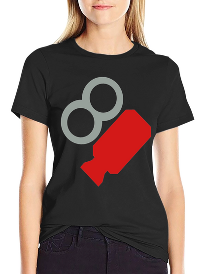 Retro Graphic Tee - Cool Black Crewneck T-Shirt