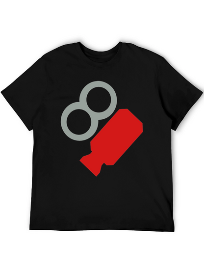Retro Graphic Tee - Cool Black Crewneck T-Shirt