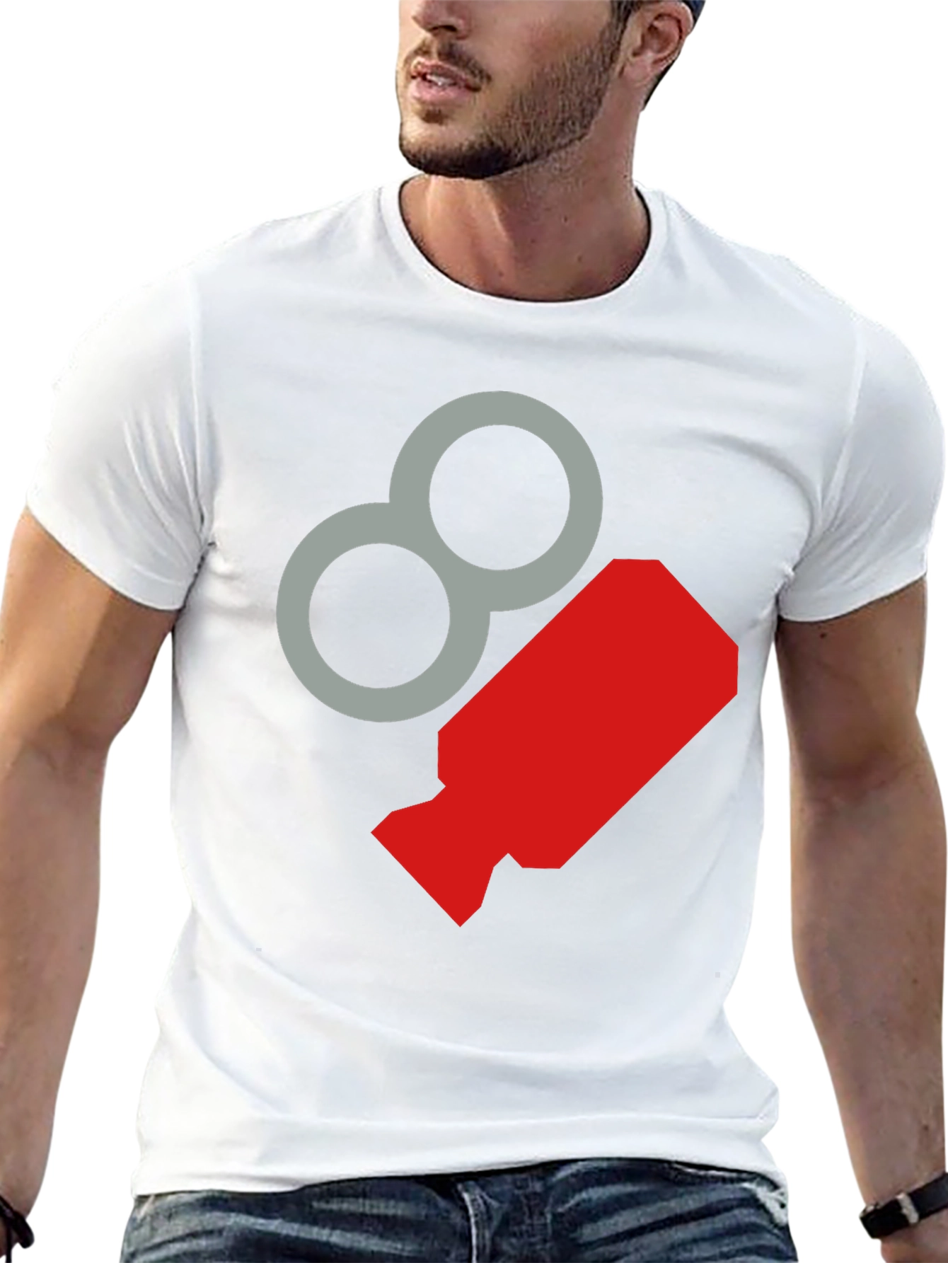 Retro Graphic Tee - Cool Black Crewneck T-Shirt
