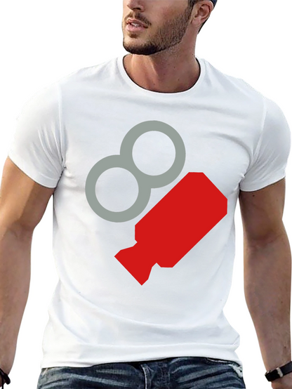 Retro Graphic Tee - Cool Black Crewneck T-Shirt