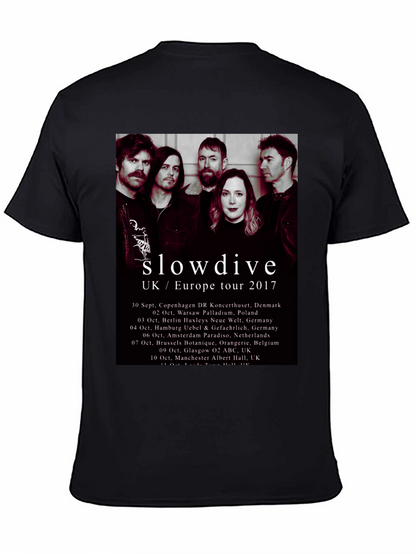 Slowdive UK/Europe Tour 2017 Black T-Shirt