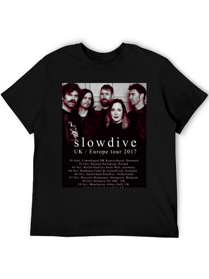 Slowdive UK/Europe Tour 2017 Black T-Shirt
