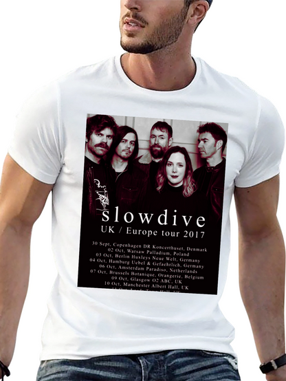 Slowdive UK/Europe Tour 2017 Black T-Shirt