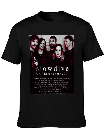 Slowdive UK/Europe Tour 2017 Black T-Shirt