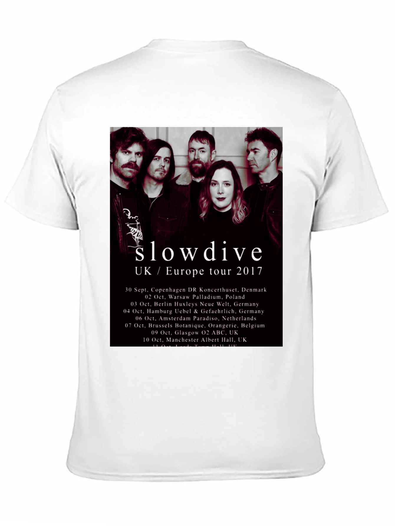 Slowdive UK/Europe Tour 2017 Black T-Shirt