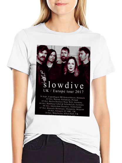Slowdive UK/Europe Tour 2017 Black T-Shirt