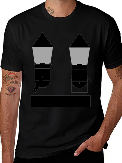 Geometric Grills Black T-Shirt
