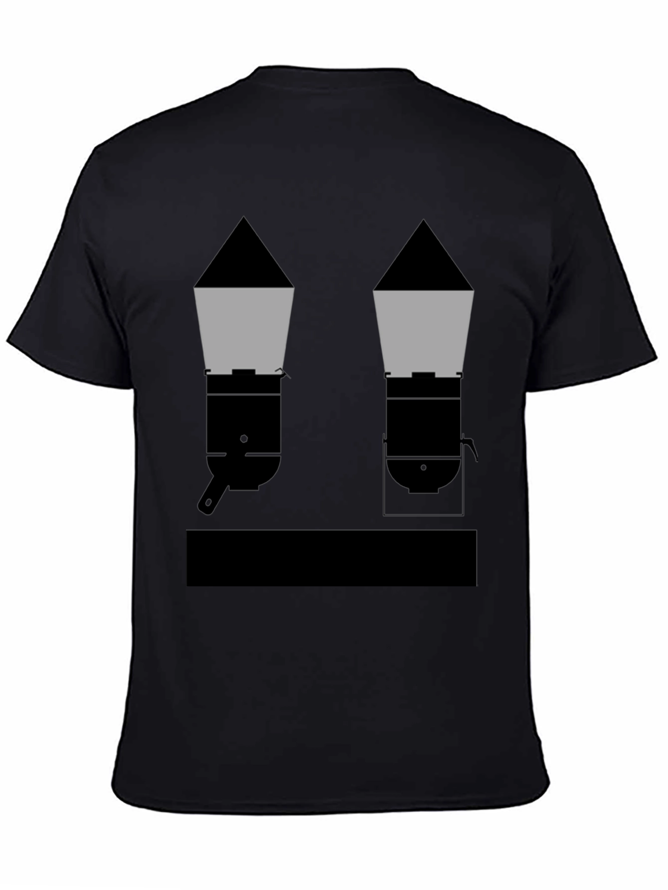 Geometric Grills Black T-Shirt